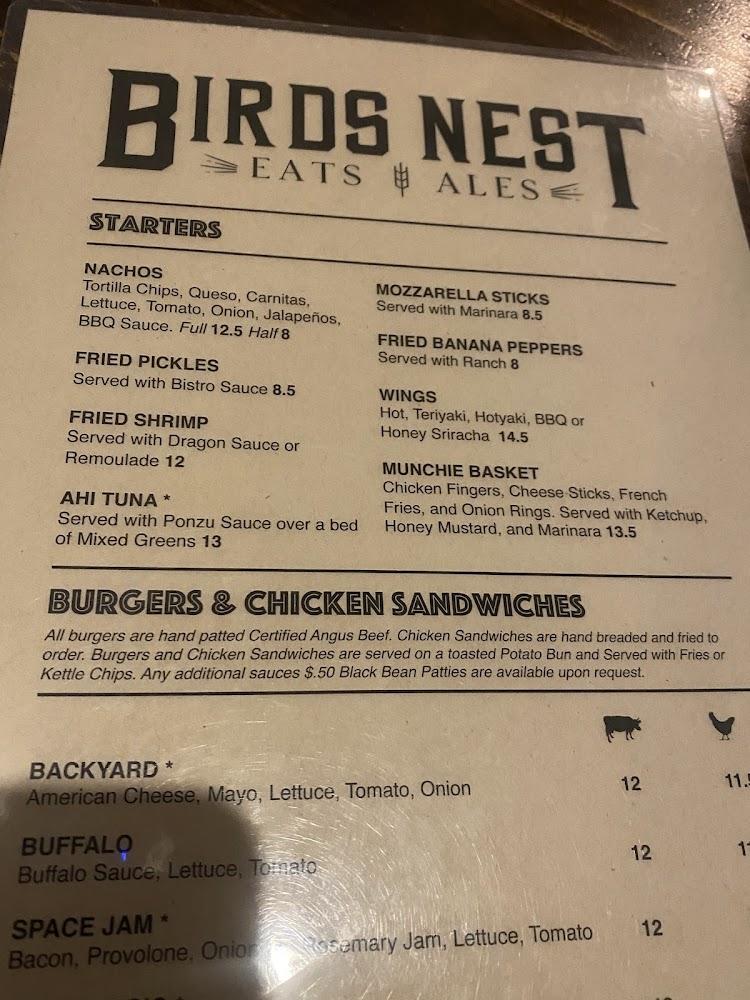Birds Nest Menu image 4